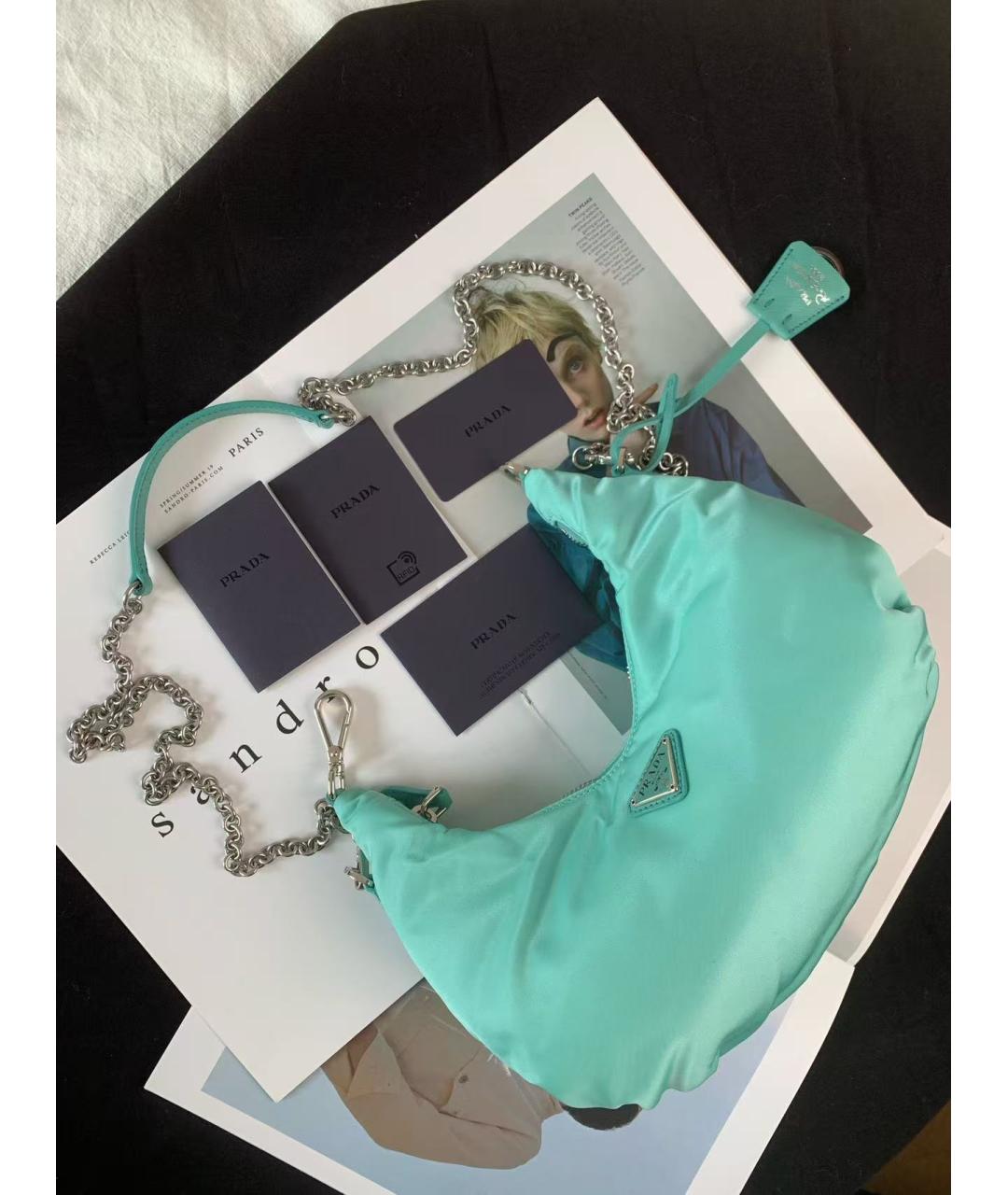PRADA Зеленая сумка через плечо, фото 3