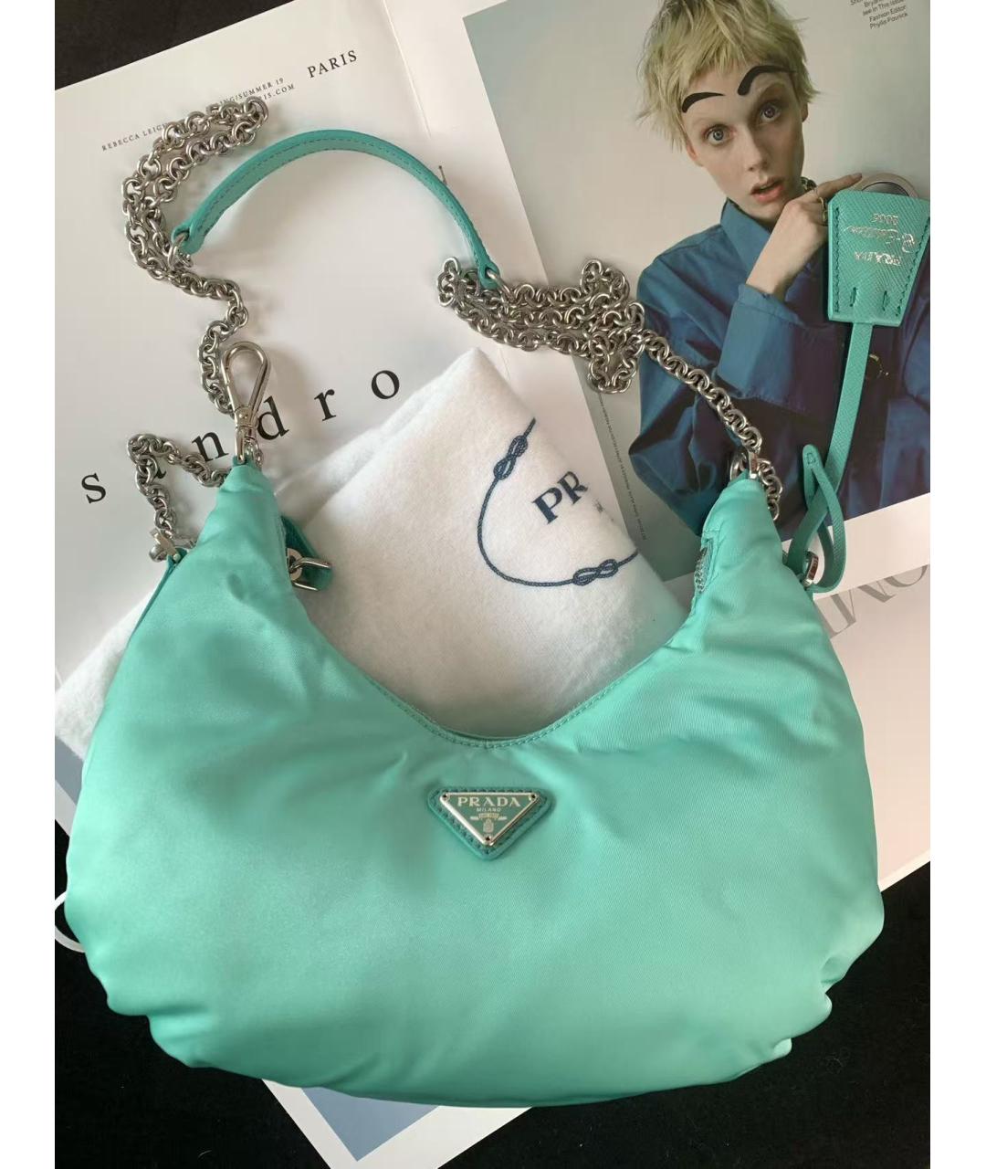 PRADA Зеленая сумка через плечо, фото 2