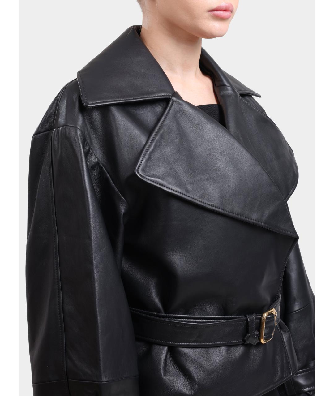 HUGO Черная кожаная куртка, фото 3