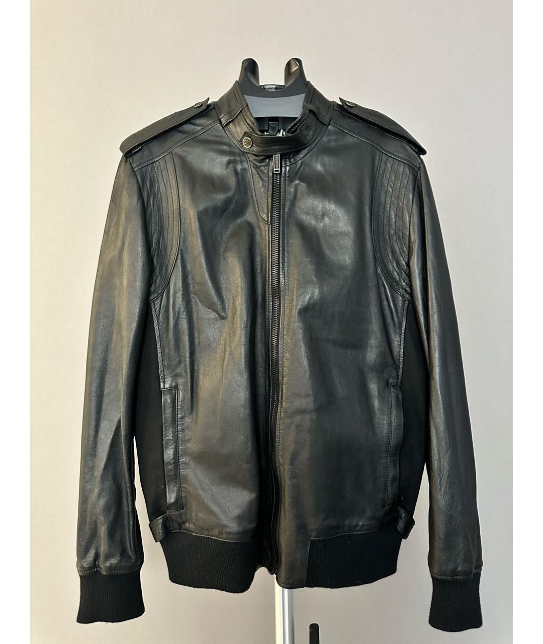 BIKKEMBERGS Черная кожаная куртка, фото 7