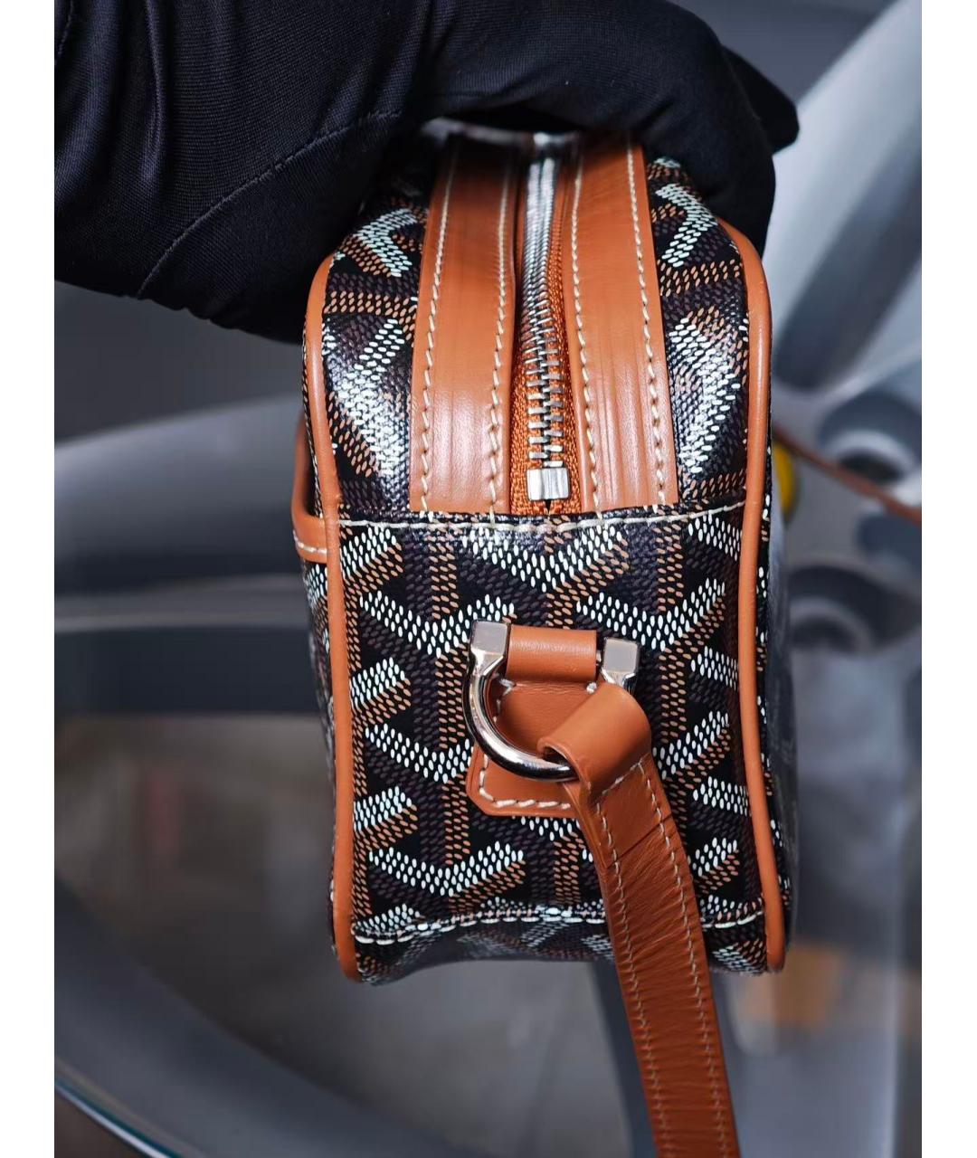 GOYARD Коричневая сумка через плечо, фото 4