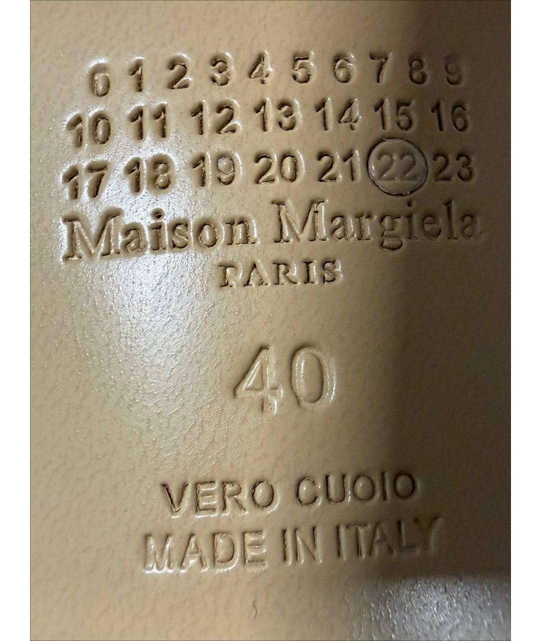 MAISON MARGIELA Черные кожаные ботильоны, фото 6