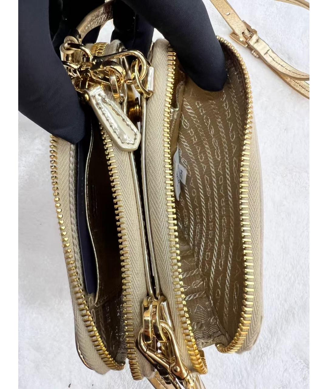 PRADA Золотая сумка через плечо, фото 5