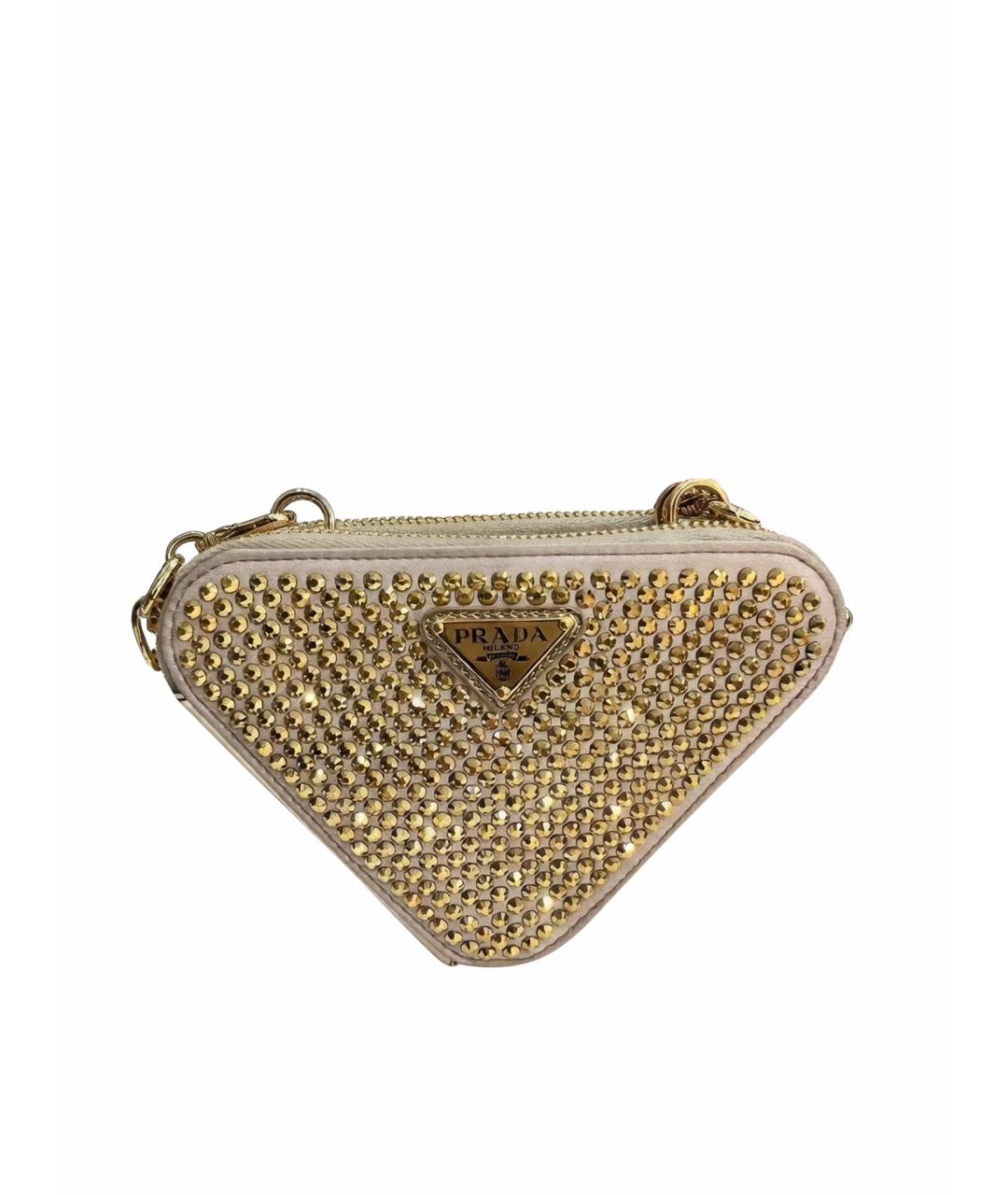 PRADA Золотая сумка через плечо, фото 1