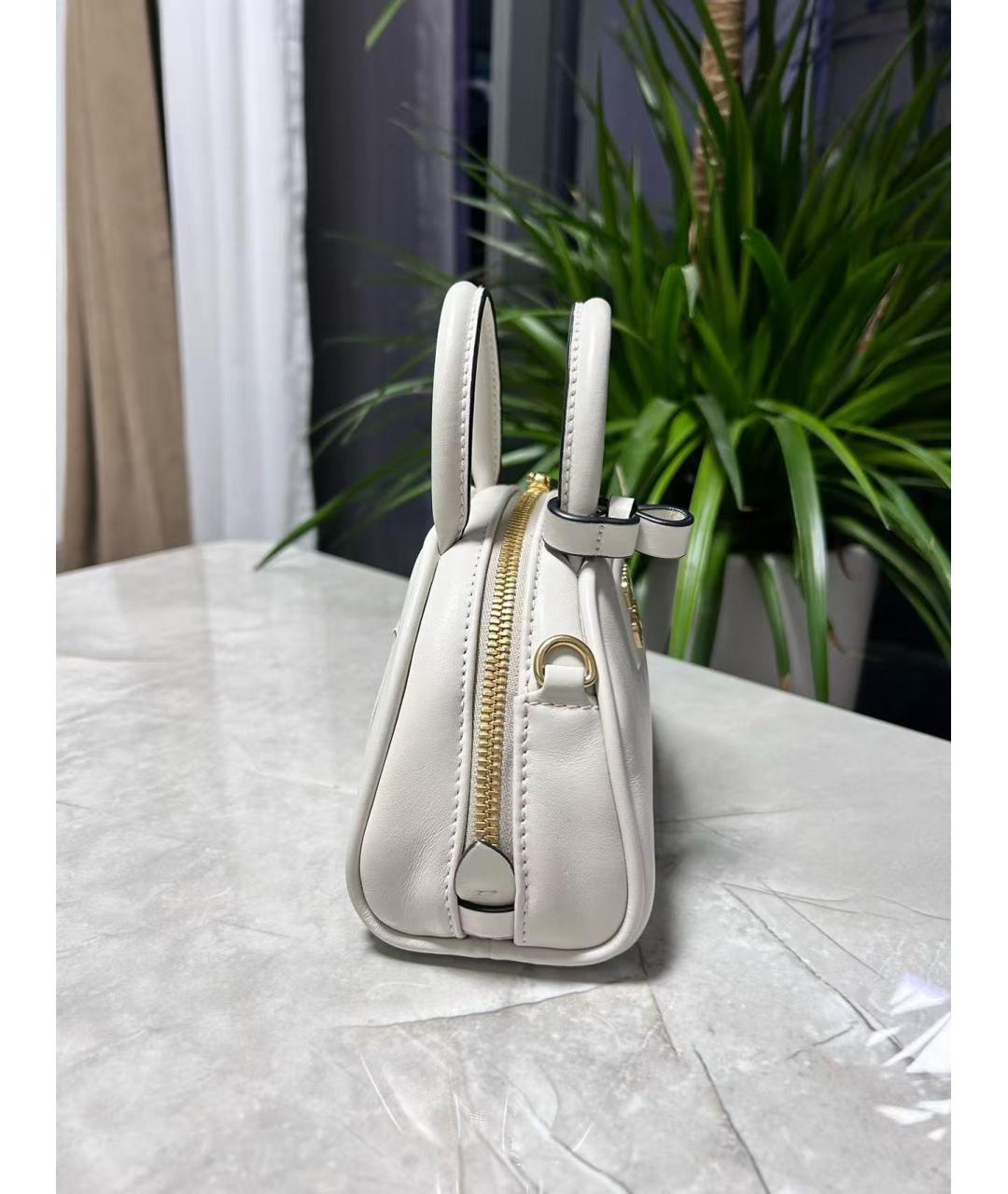 MIU MIU Белая кожаная сумка через плечо, фото 5