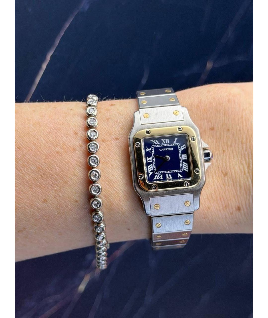 CARTIER Синие часы, фото 8