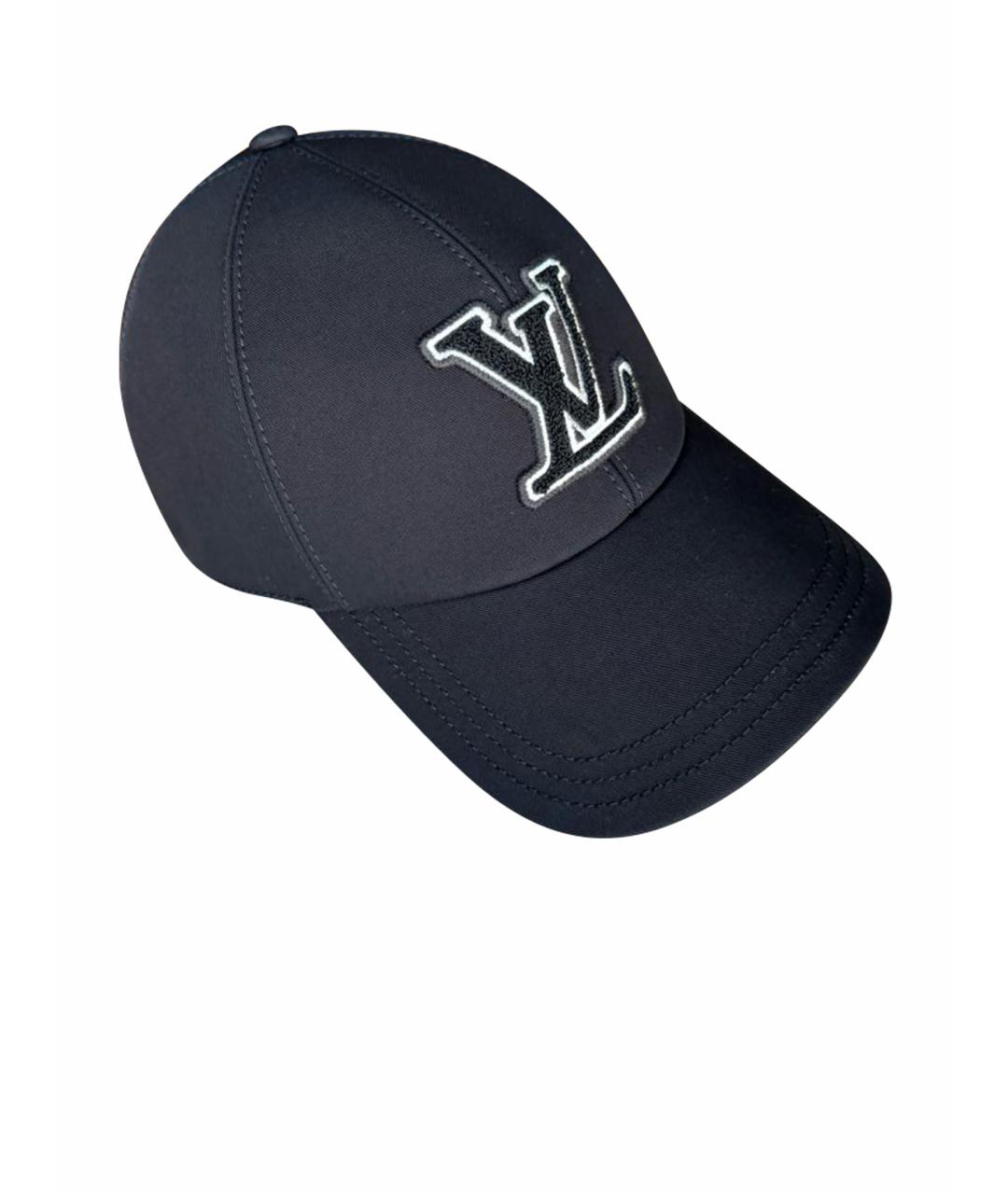 LOUIS VUITTON Черная хлопковая кепка, фото 1