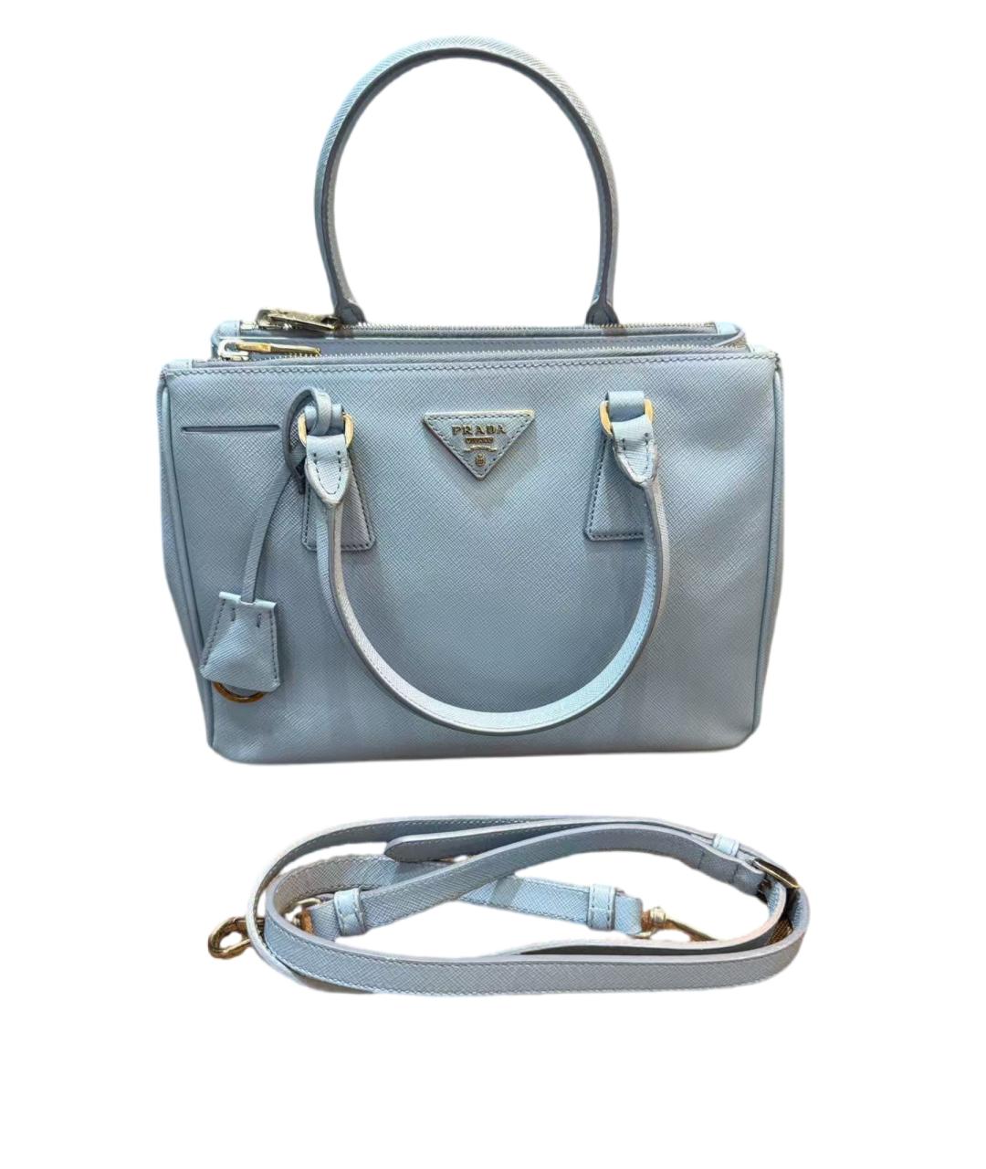 PRADA Голубая кожаная сумка через плечо, фото 8