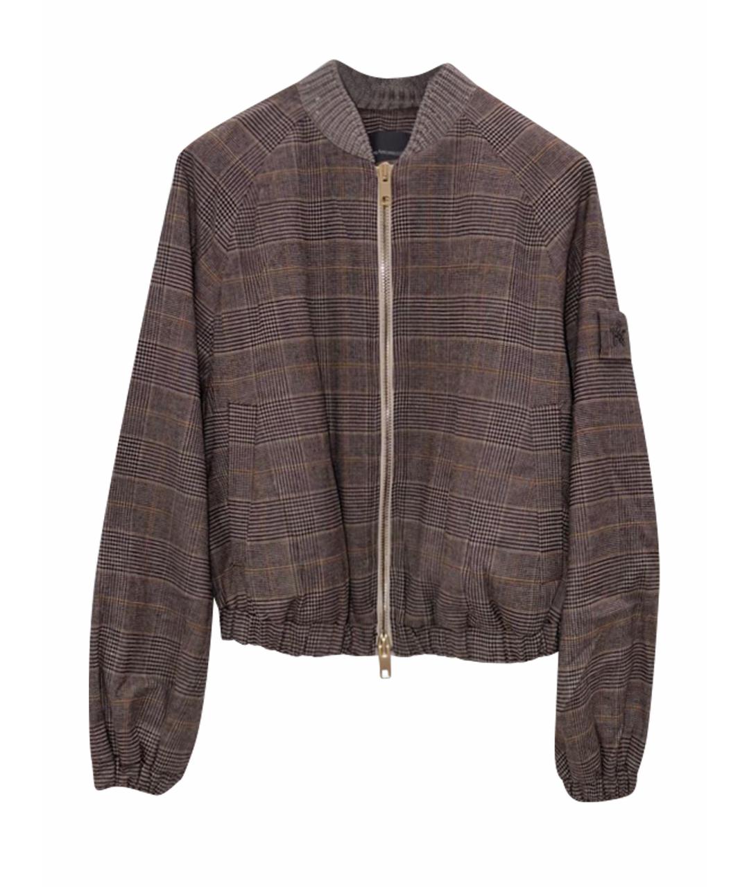 LORENA ANTONIAZZI Коричневая шерстяная куртка, фото 1