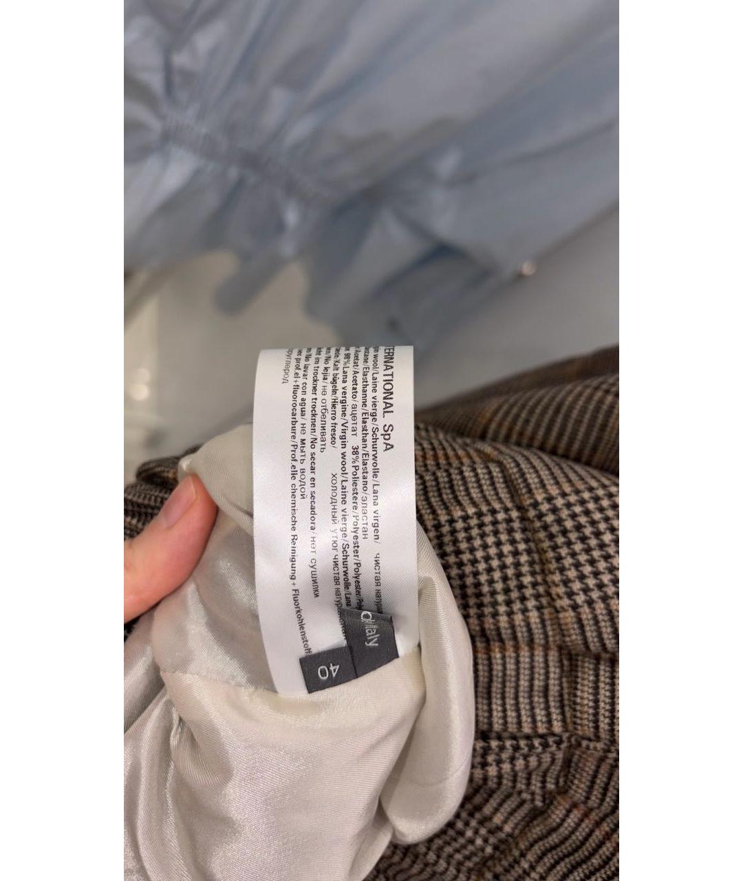 LORENA ANTONIAZZI Коричневая шерстяная куртка, фото 4