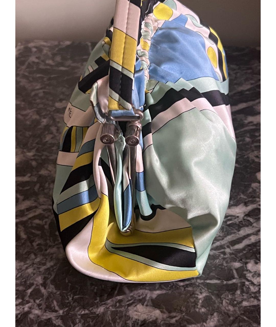 EMILIO PUCCI Мульти шелковая сумка с короткими ручками, фото 4