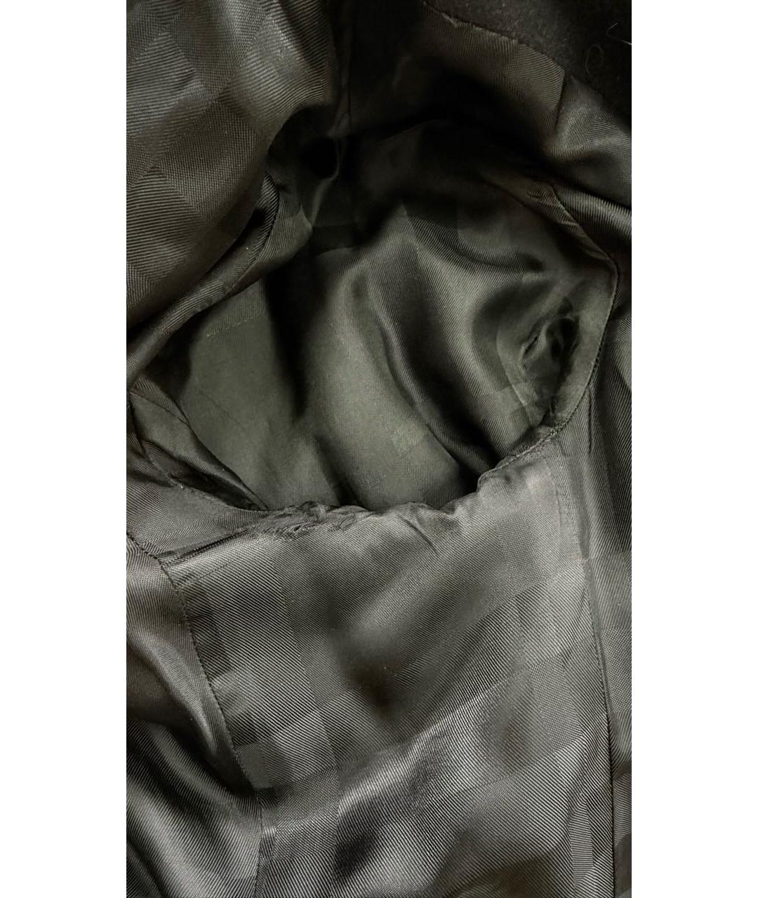 BURBERRY Черное шерстяное пальто, фото 7