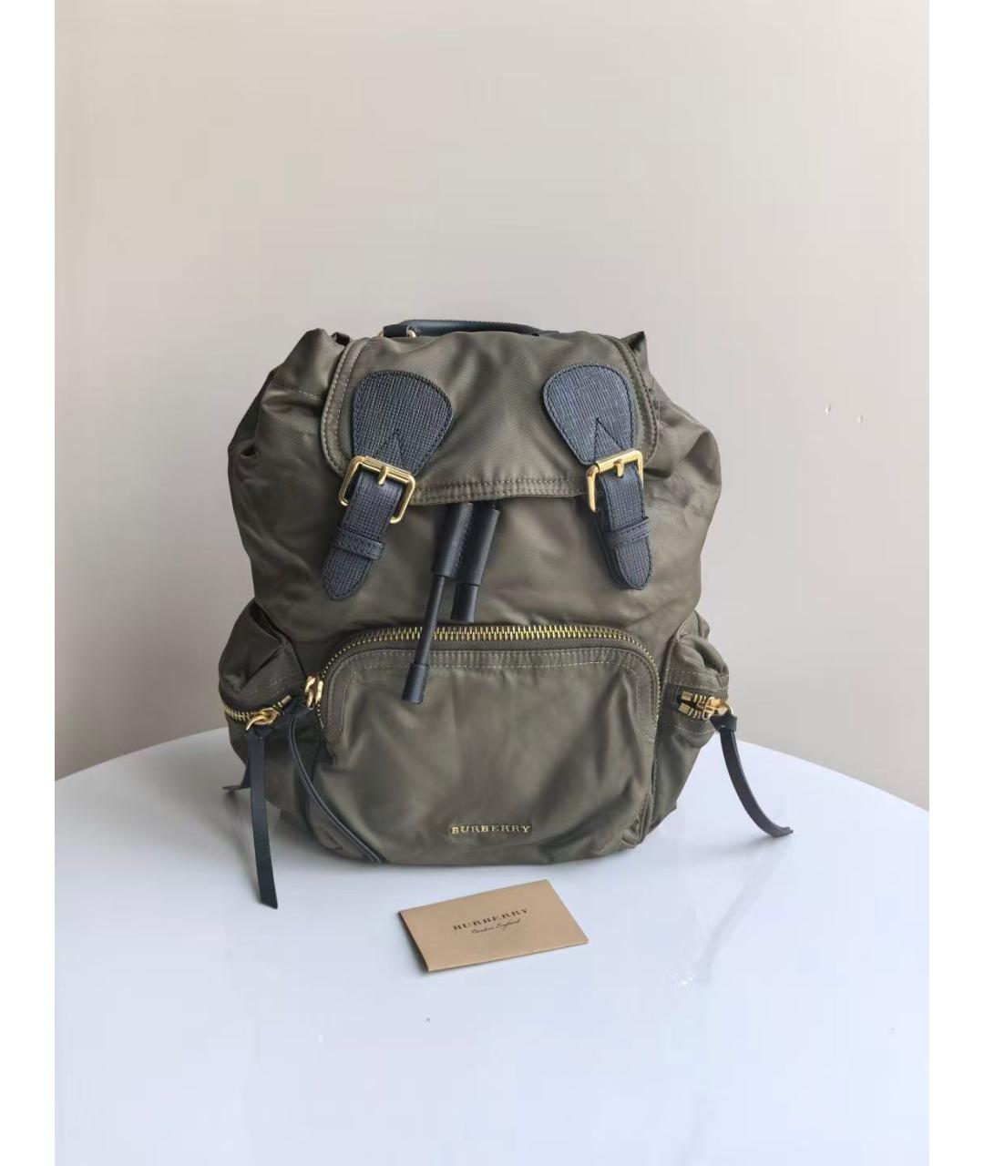 BURBERRY Хаки рюкзак, фото 8