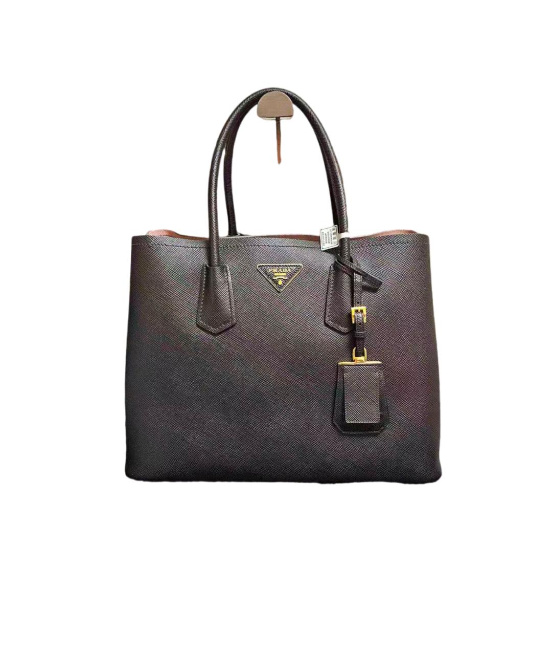 PRADA Черная кожаная сумка через плечо, фото 6