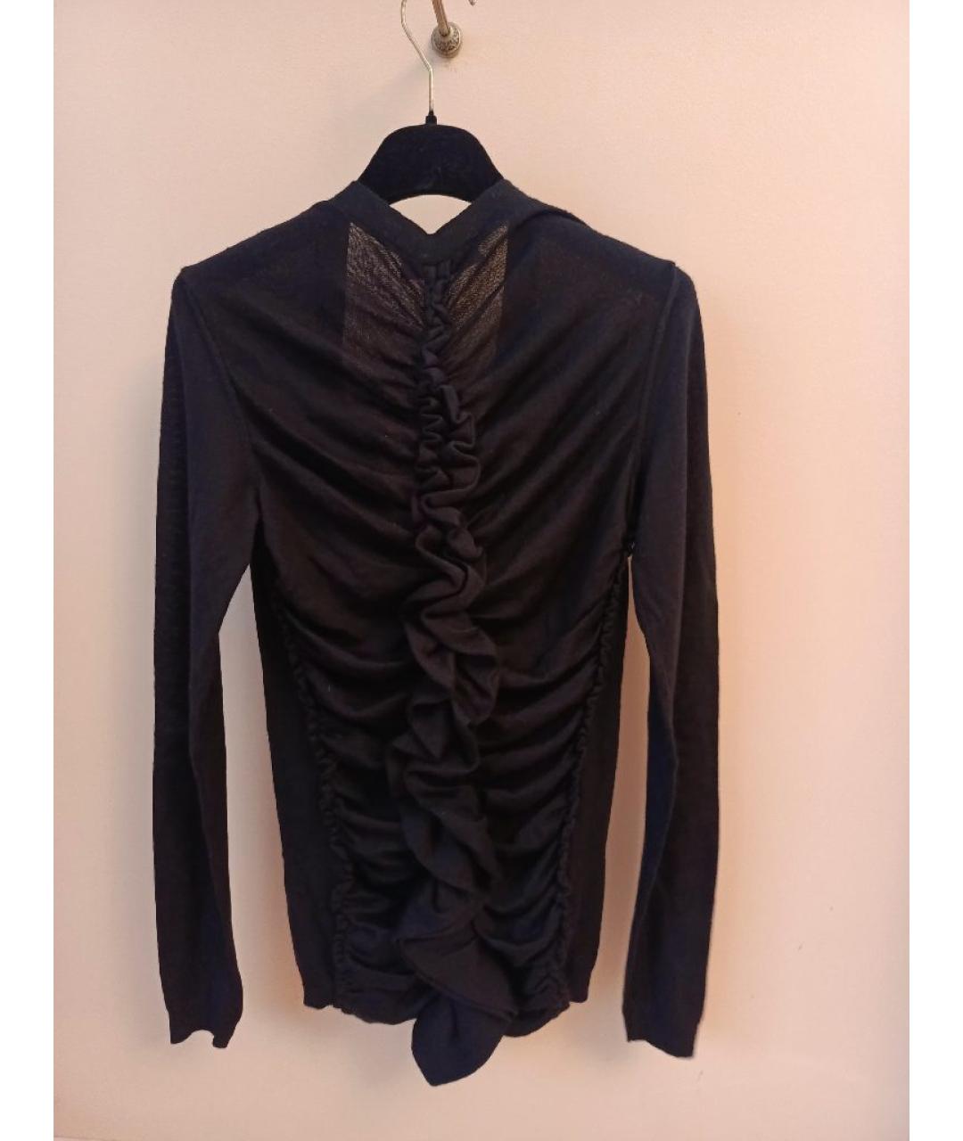 VALENTINO Черный кашемировый джемпер / свитер, фото 2