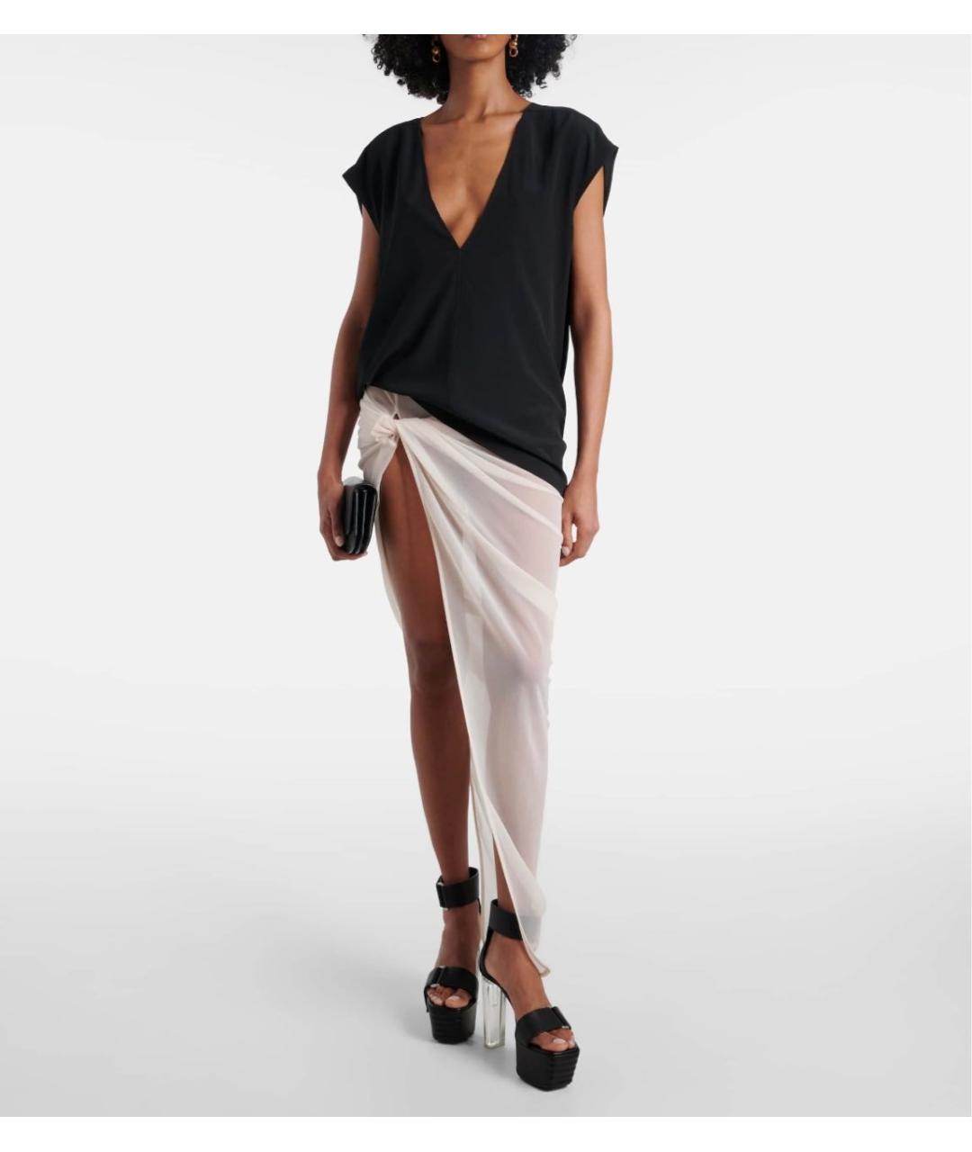 RICK OWENS Черная ацетатная блузы, фото 6