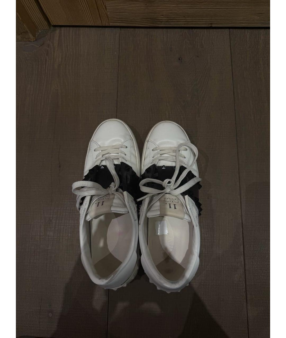 VALENTINO Белые кожаные кеды, фото 3