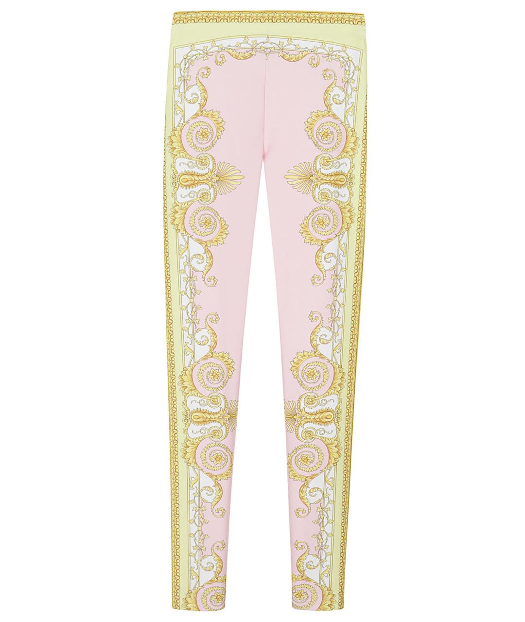 VERSACE Мульти синтетические брюки узкие, фото 1