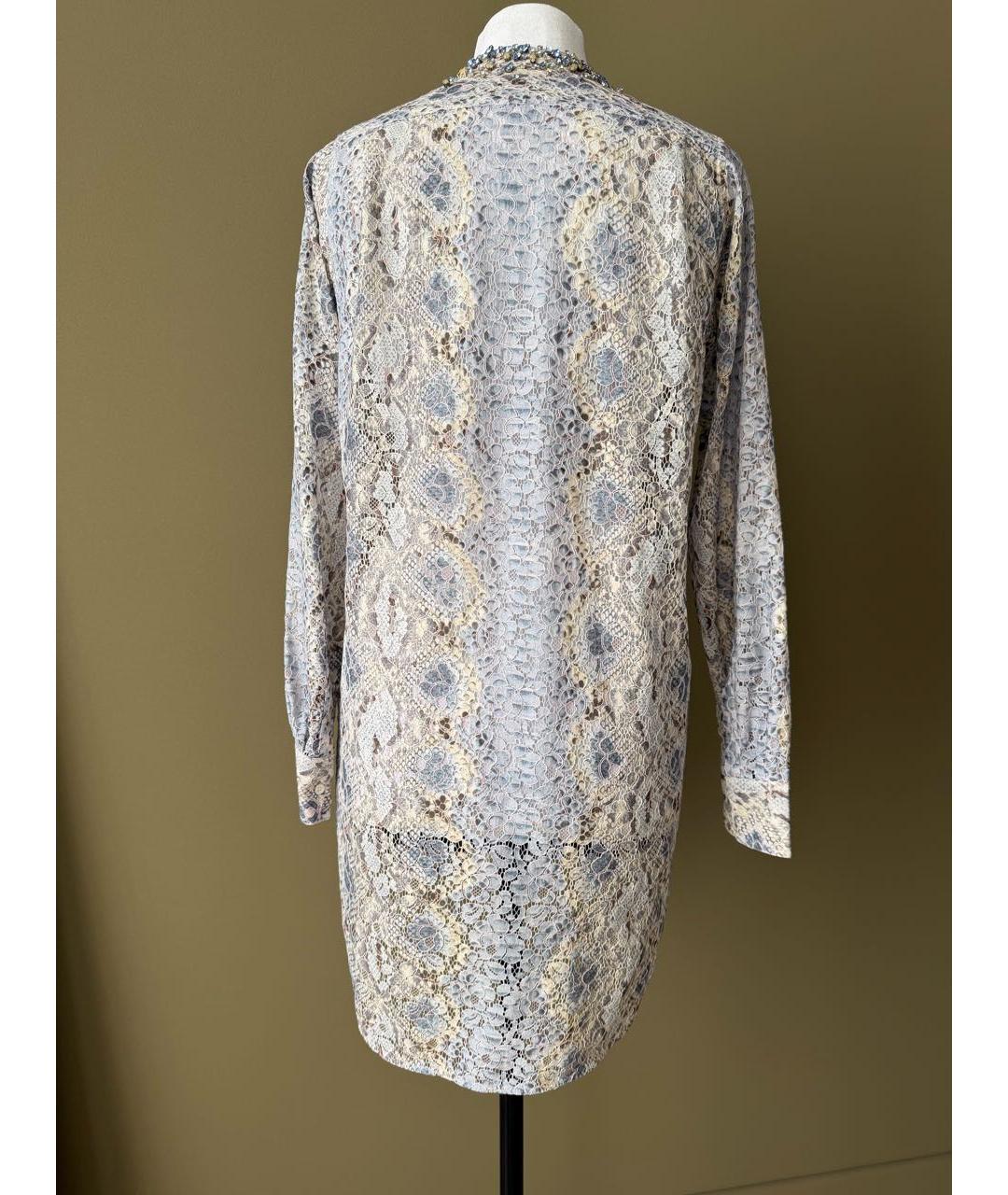 ERMANNO SCERVINO Голубая хлопковая рубашка, фото 2