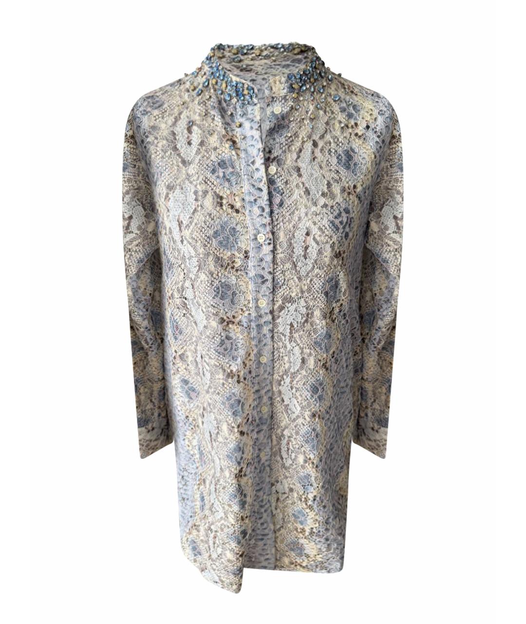 ERMANNO SCERVINO Голубая хлопковая рубашка, фото 1