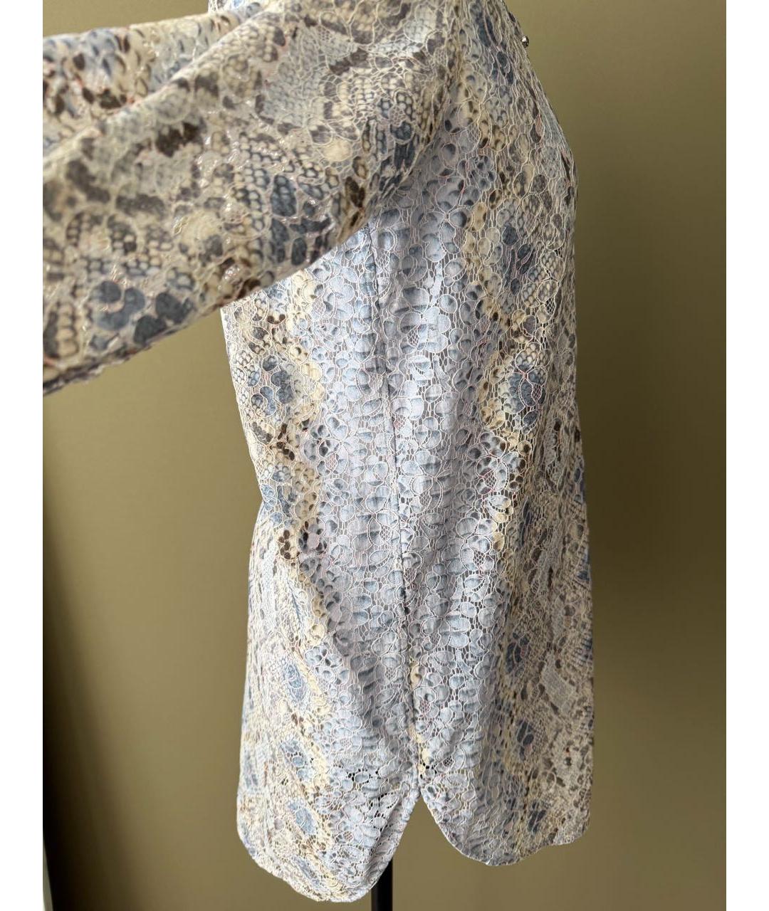 ERMANNO SCERVINO Голубая хлопковая рубашка, фото 3