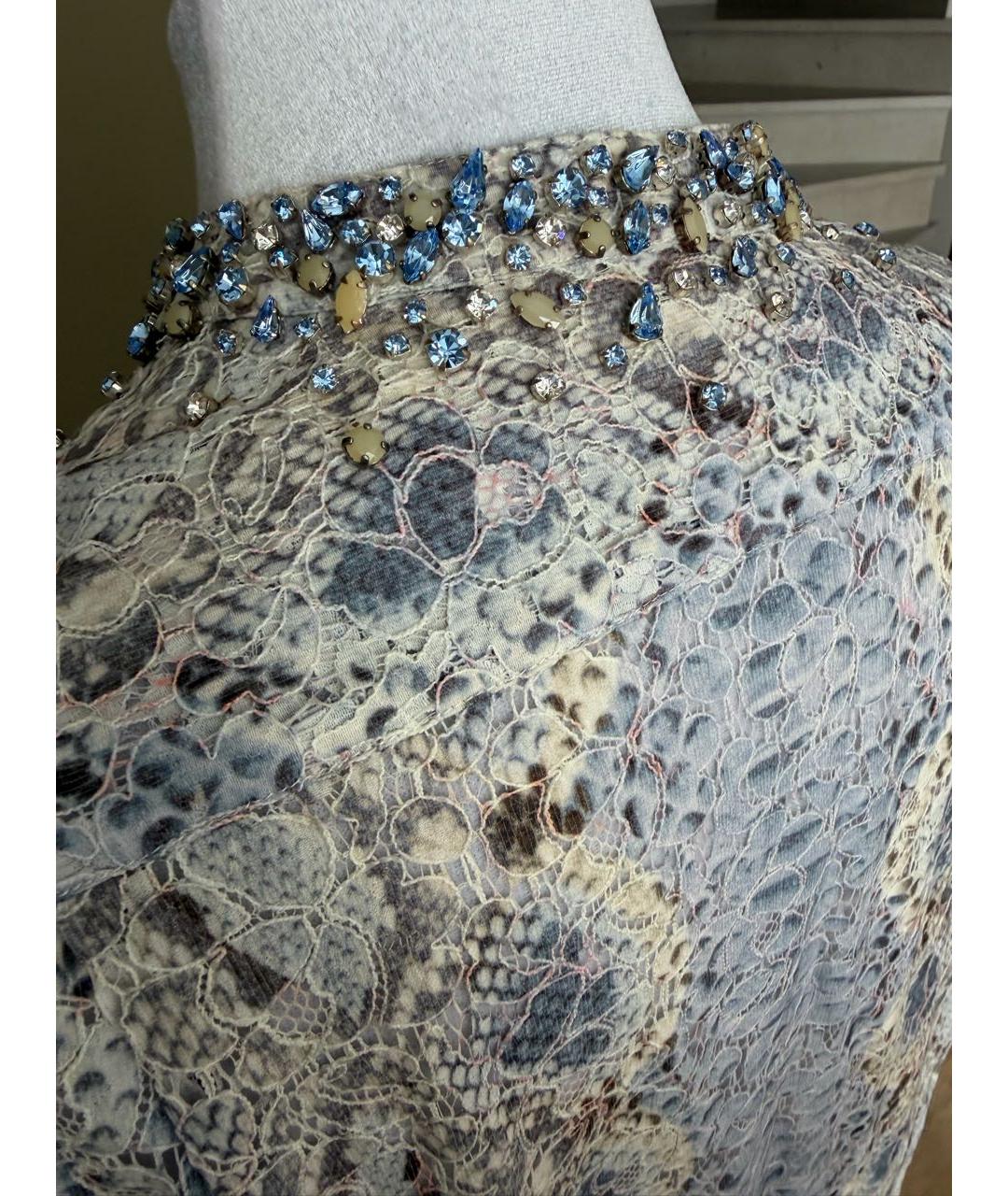 ERMANNO SCERVINO Голубая хлопковая рубашка, фото 7