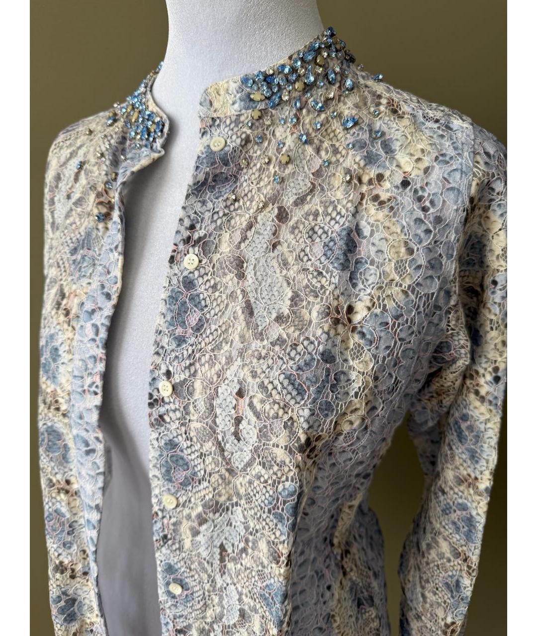 ERMANNO SCERVINO Голубая хлопковая рубашка, фото 4