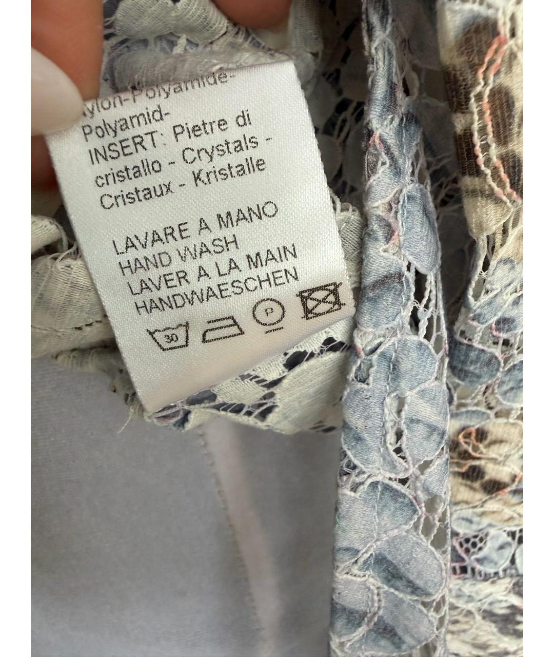 ERMANNO SCERVINO Голубая хлопковая рубашка, фото 6