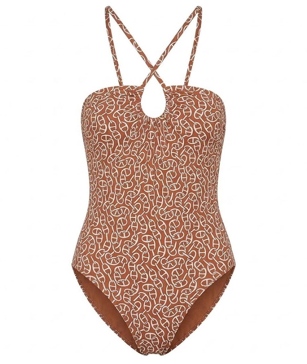 HERMES Бежевый полиамидовый купальник, фото 1