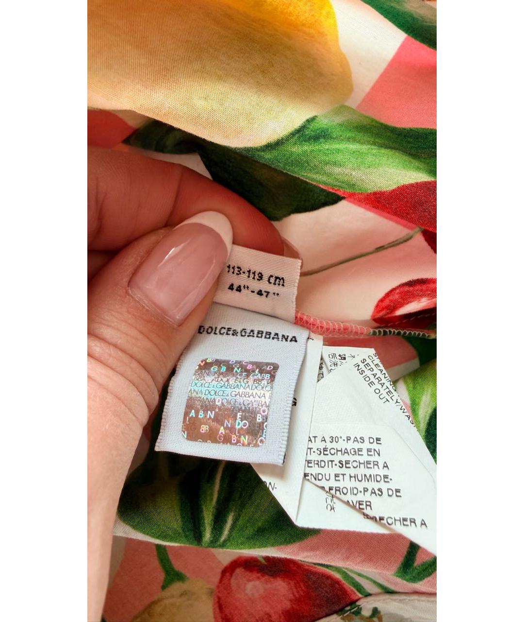 DOLCE&GABBANA Мульти хлопковый комбинезон, фото 4