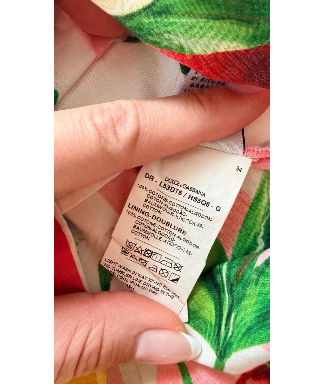 DOLCE&GABBANA Мульти хлопковый комбинезон, фото 5