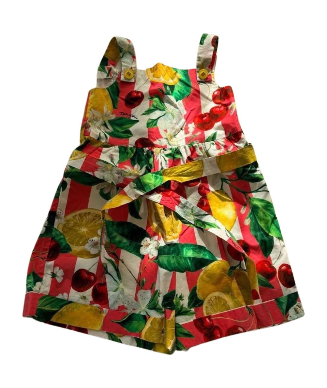 DOLCE&GABBANA Мульти хлопковый комбинезон, фото 1