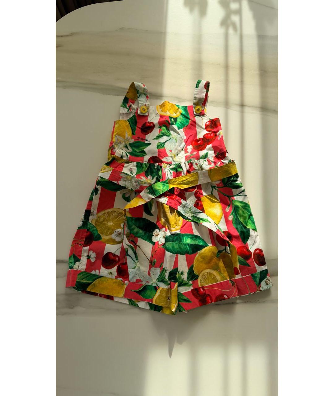 DOLCE&GABBANA Мульти хлопковый комбинезон, фото 8