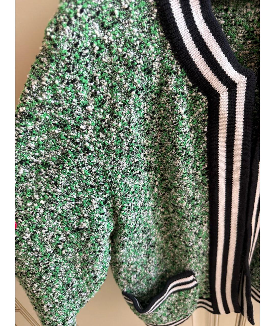 KARL LAGERFELD Зеленый хлопковый кардиган, фото 3