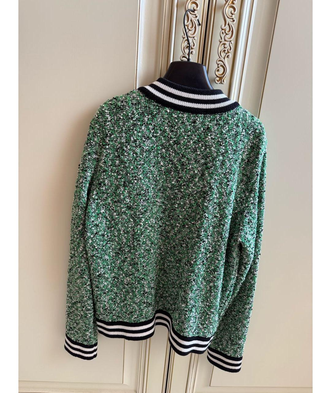 KARL LAGERFELD Зеленый хлопковый кардиган, фото 4