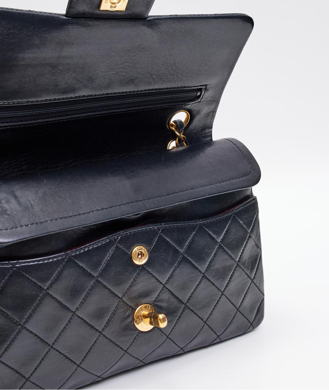 CHANEL Черная кожаная сумка через плечо, фото 5