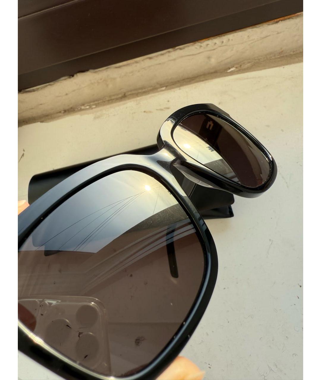 SAINT LAURENT Черные пластиковые солнцезащитные очки, фото 8
