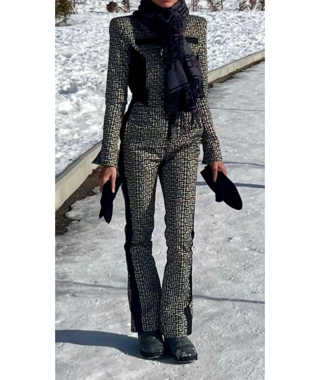 BALMAIN Черный полиамидовый комбинезон, фото 6