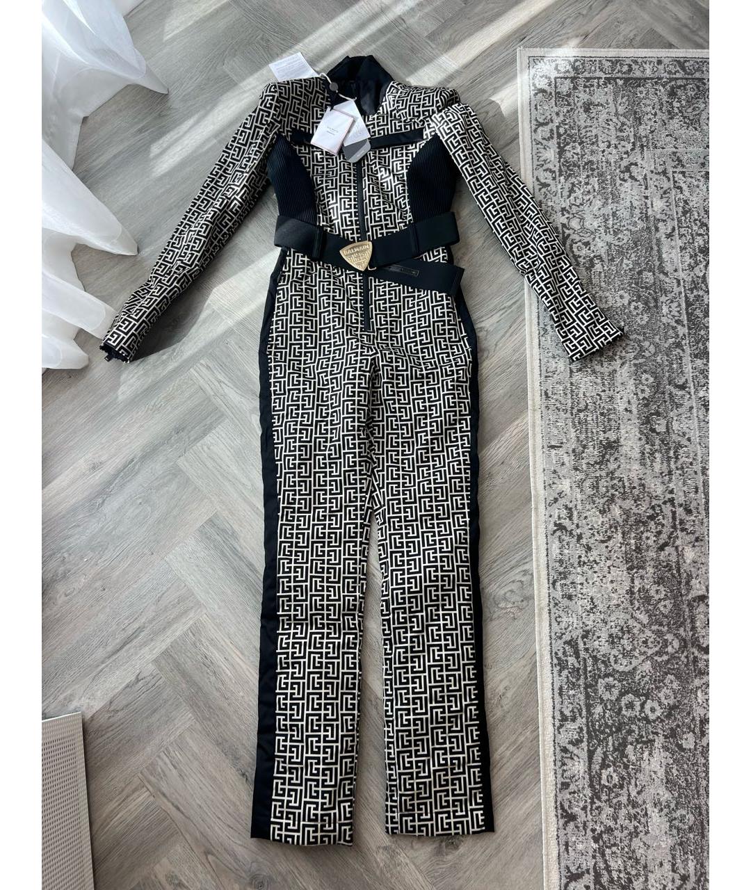 BALMAIN Черный полиамидовый комбинезон, фото 8