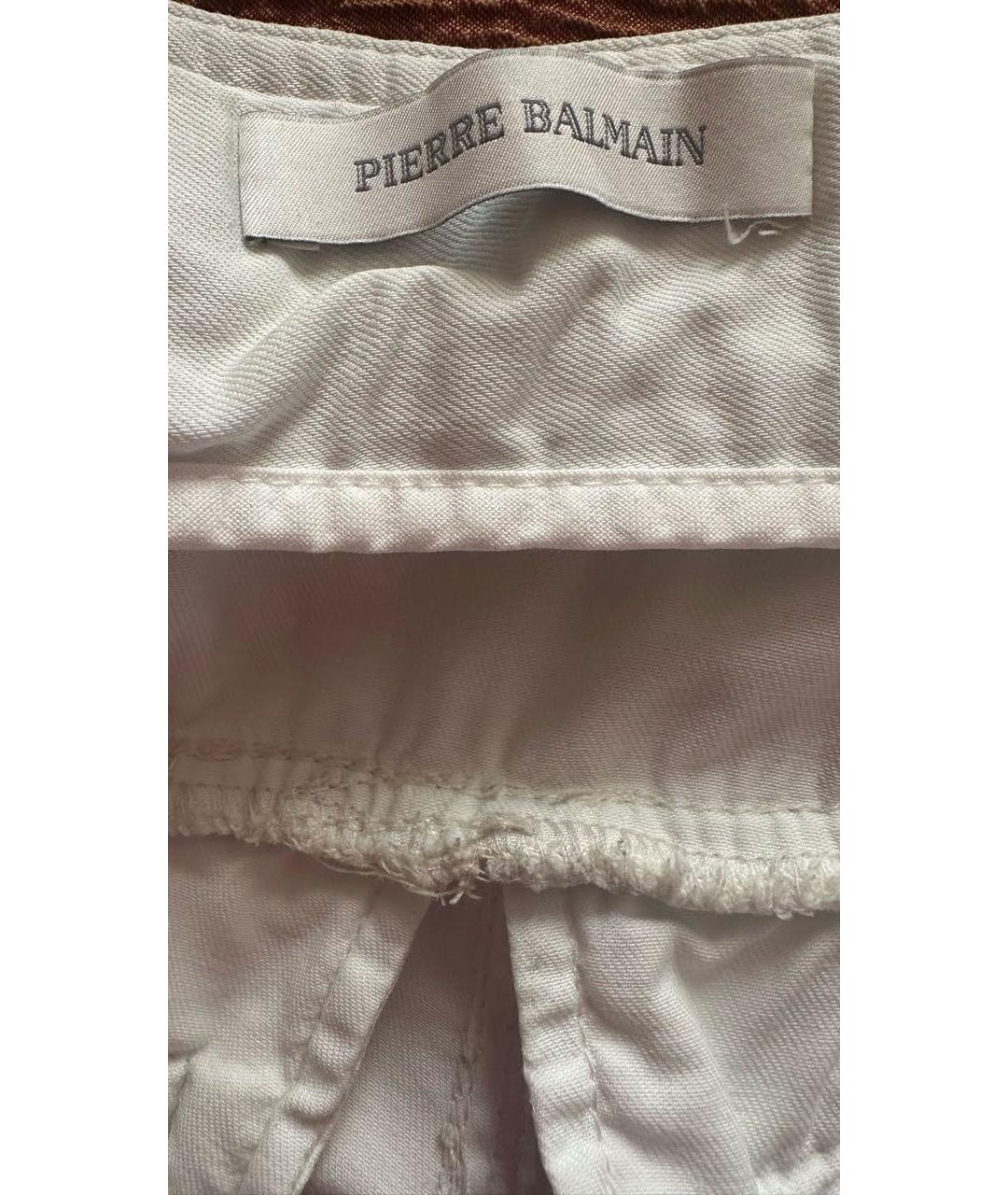 BALMAIN Голубая деним юбка макси, фото 5