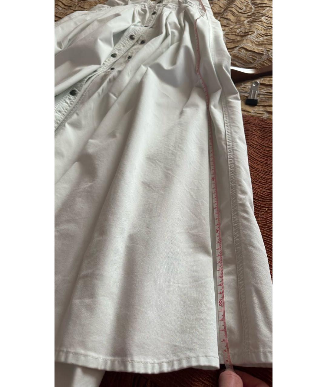 BALMAIN Голубая деним юбка макси, фото 3