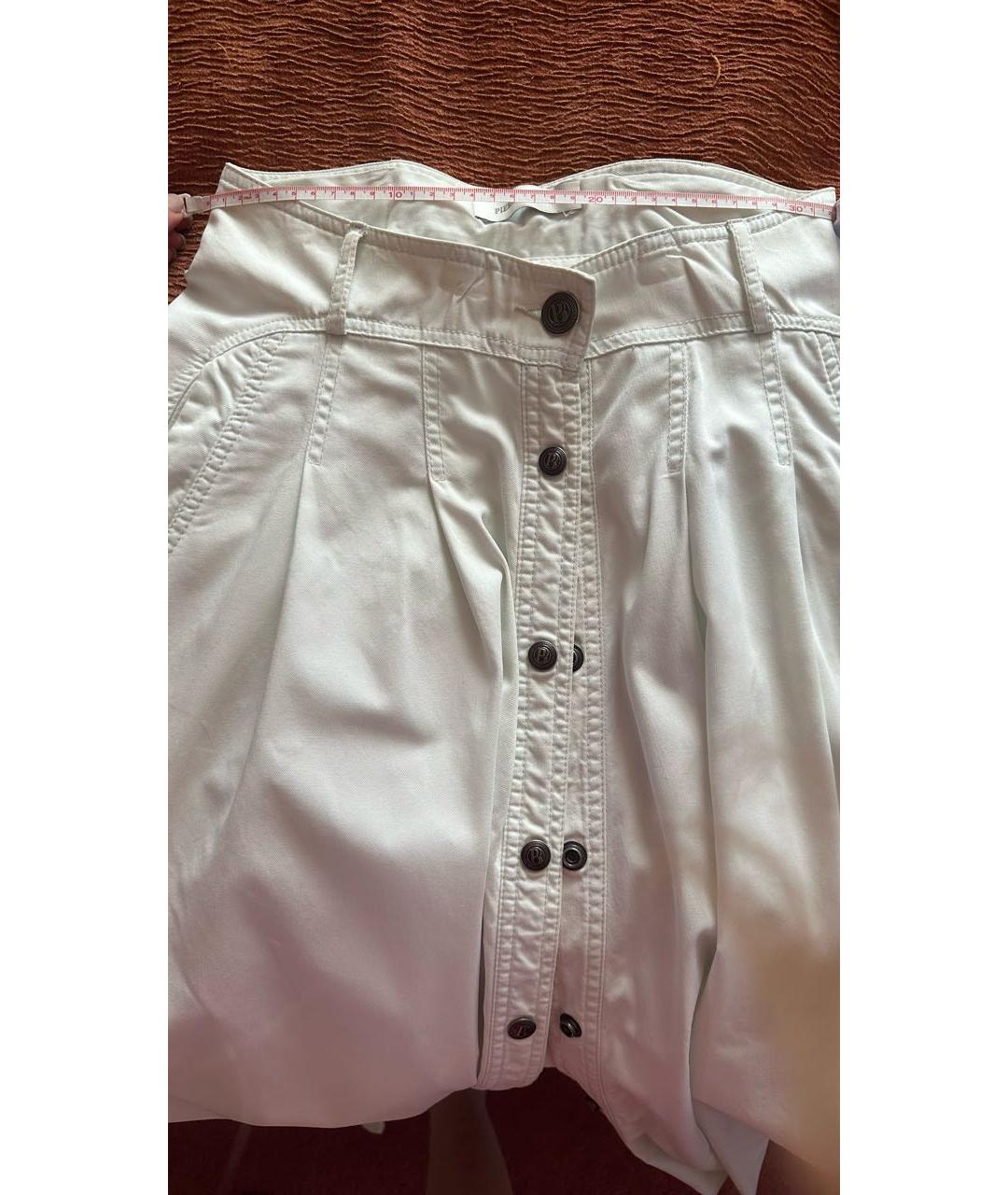 BALMAIN Голубая деним юбка макси, фото 2