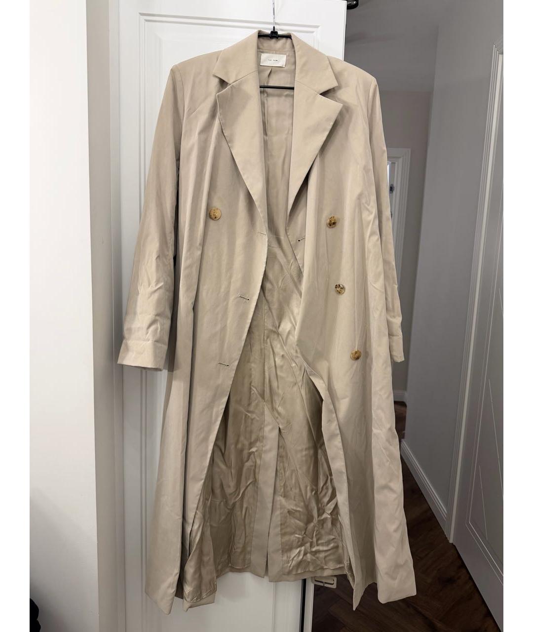 THE ROW Бежевый полиэстеровый тренч/плащ, фото 5