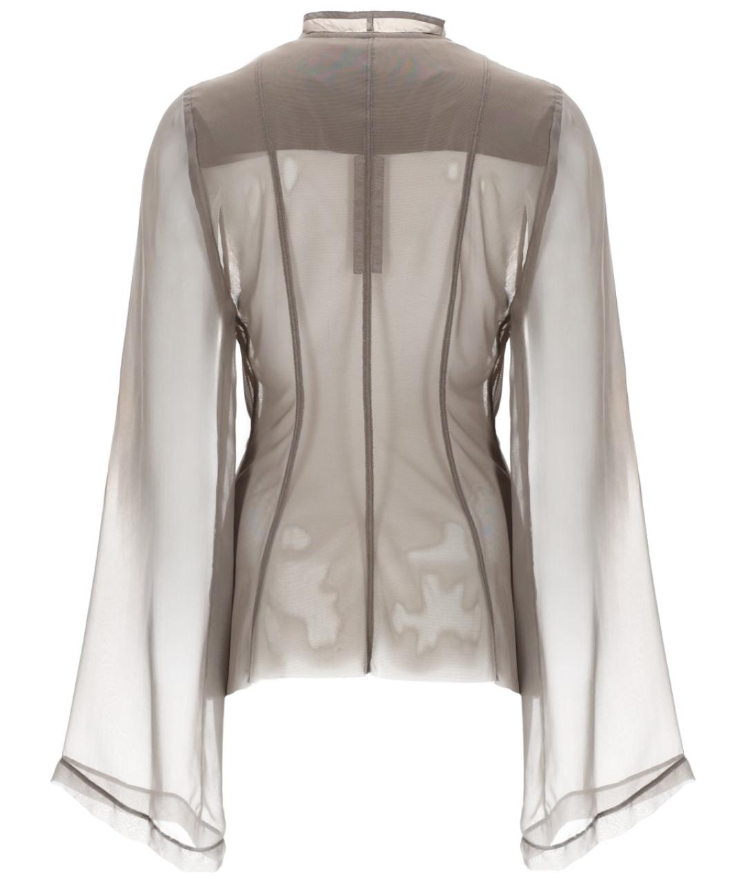 RICK OWENS Серый синтетический жакет/пиджак, фото 2