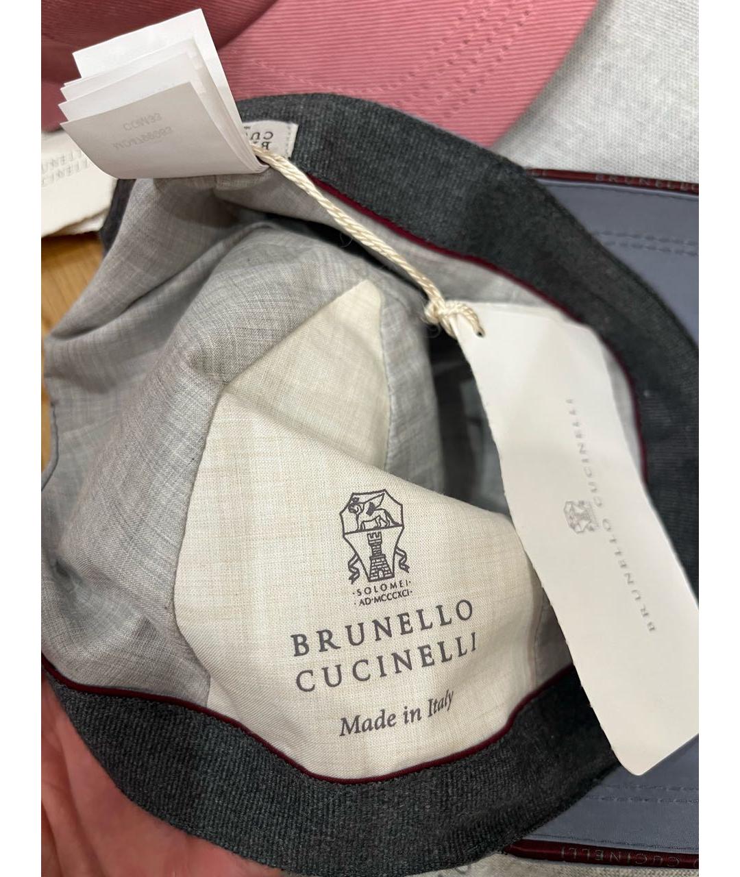 BRUNELLO CUCINELLI Синяя кепка/бейсболка, фото 4