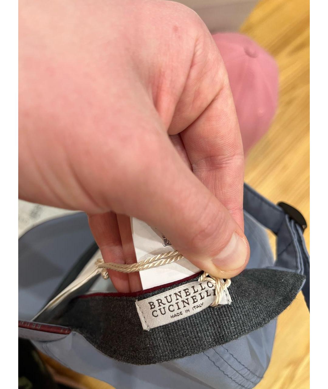 BRUNELLO CUCINELLI Синяя кепка/бейсболка, фото 3