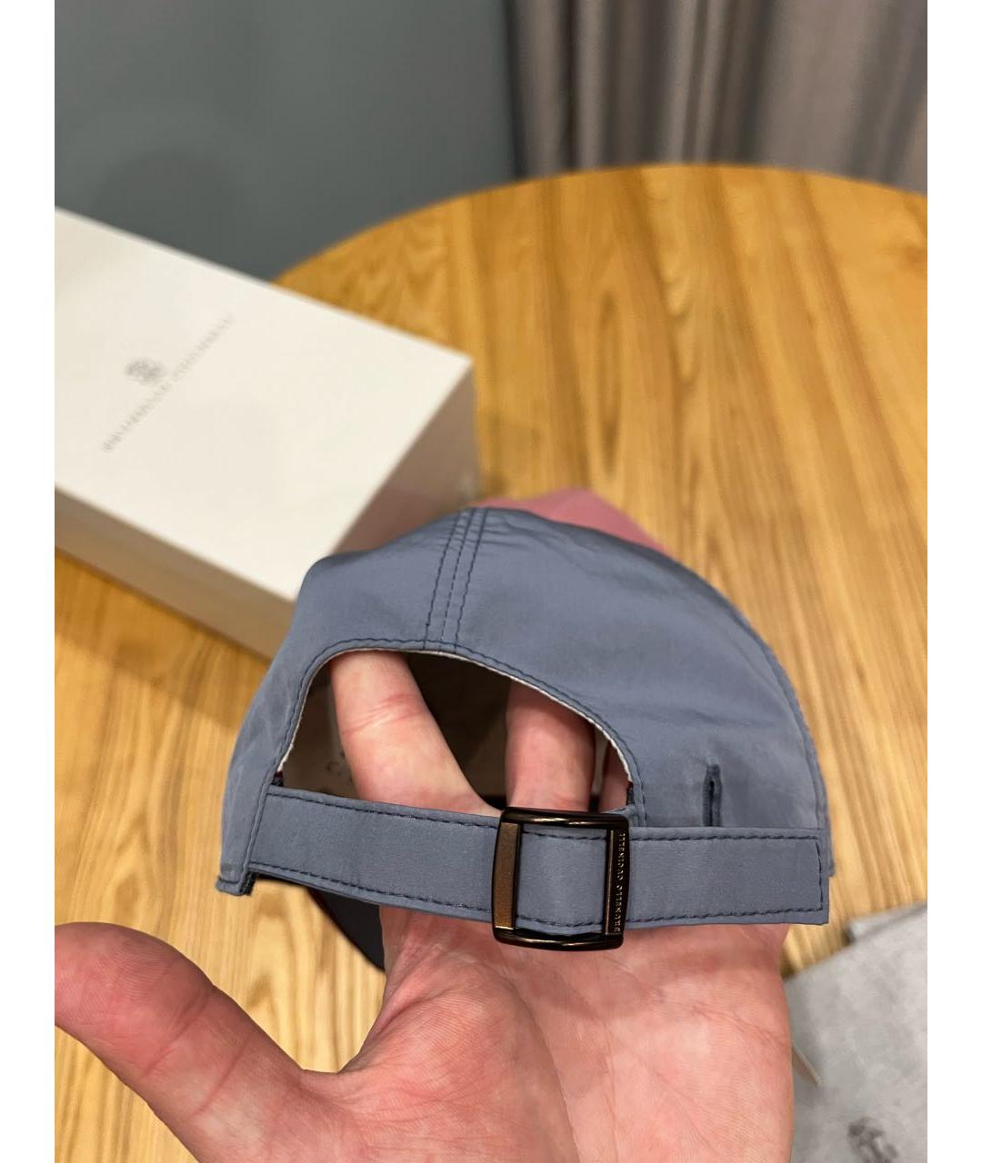 BRUNELLO CUCINELLI Синяя кепка/бейсболка, фото 2