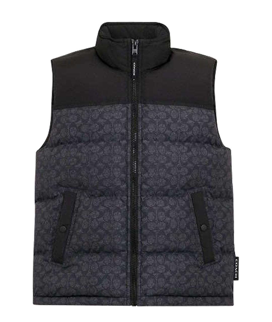 COACH Антрацитовый жилет, фото 1