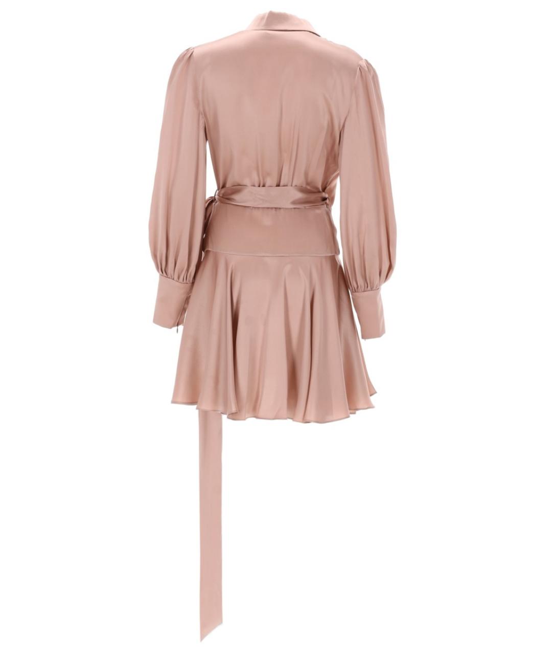 ZIMMERMANN Розовое шелковое коктейльное платье, фото 2