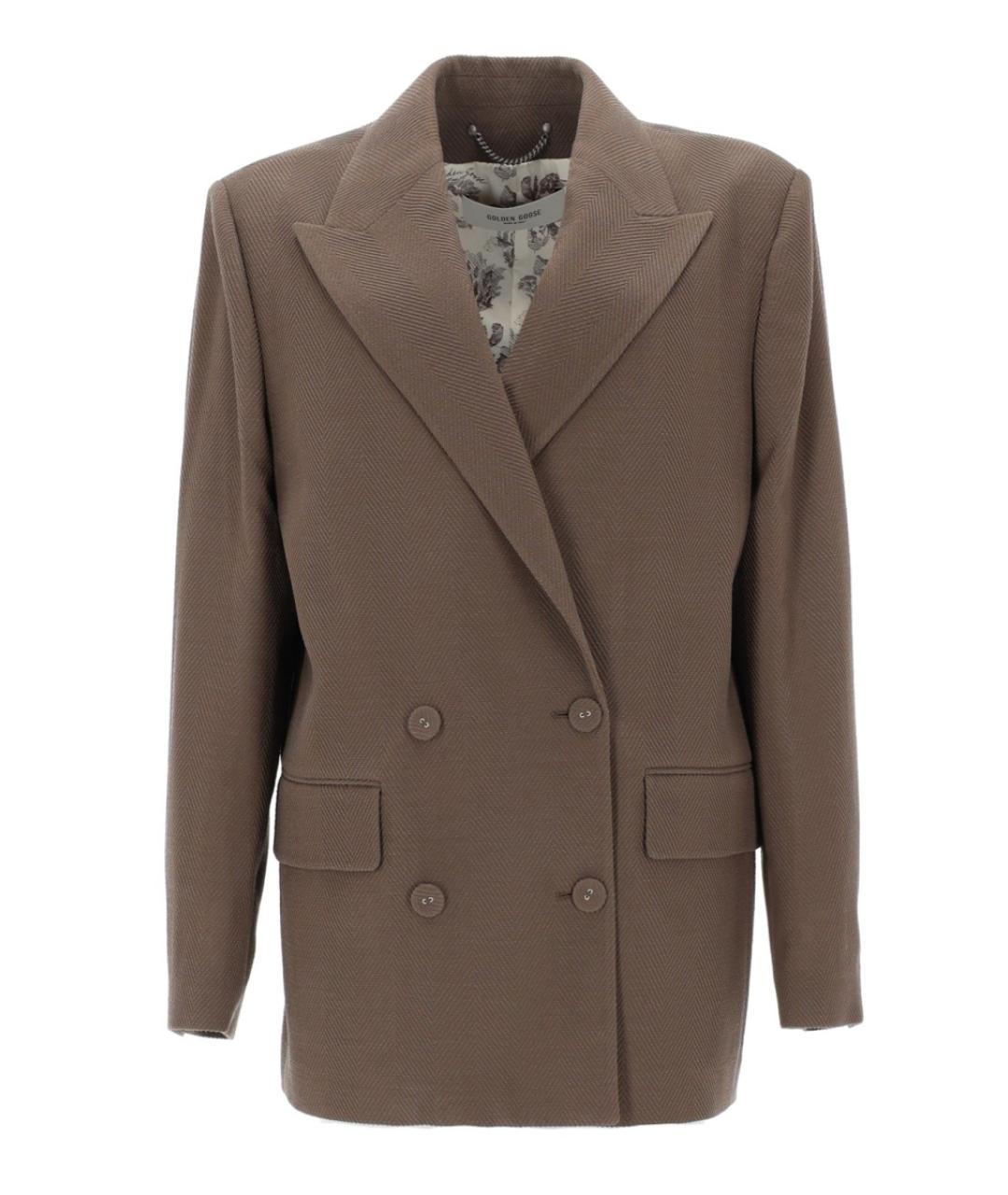 GOLDEN GOOSE DELUXE BRAND Серый шерстяной жакет/пиджак, фото 1